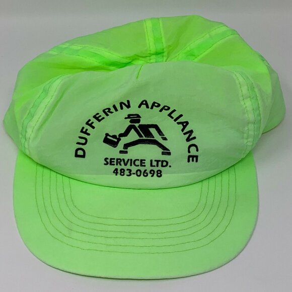 Vintage Green Baseball Cap with Logo - Picture 11 of 11